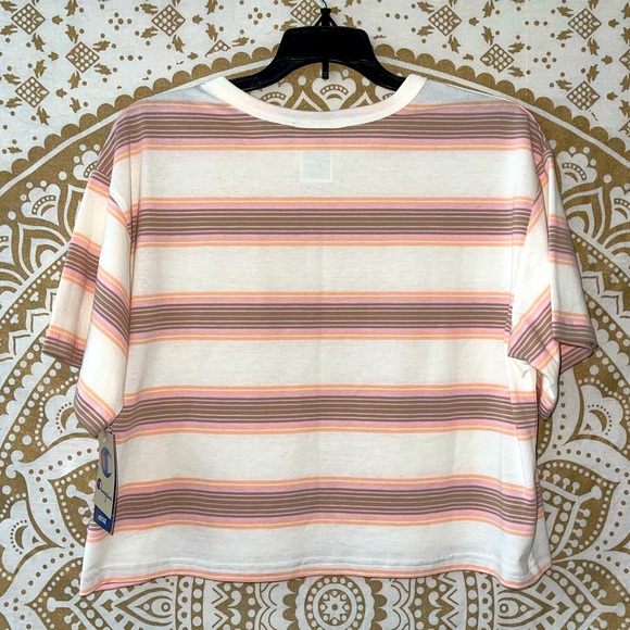 “CHAMPION” LADIES STRIPED SHORT SLEEVED T-SHIRT, HERITAGE COLLECTION, SIZE MED - Picture 2 of 5